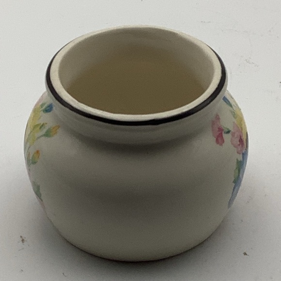 Vintage Harker Hotoven Mini Floral Bean Pot Shaped Container - Picture 4 of 7